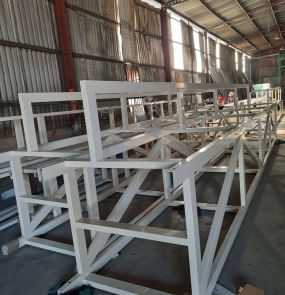 Gia Công Sơn Tĩnh Điện Khung Kèo Kích Thước Lớn Tại Bình Dương 